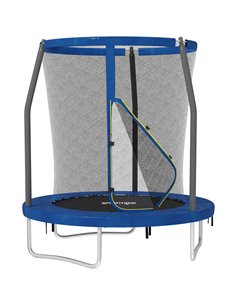 SPORTNOW 6ft Trampoline with Safety Enclosure Net, Steel Frame Outdoor Trampoline, Jumping Mat with Edge Safety Cover for Fitnes