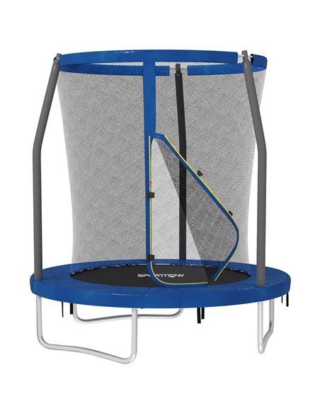 SPORTNOW 6ft Trampoline with Safety Enclosure Net, Steel Frame Outdoor Trampoline, Jumping Mat with Edge Safety Cover for Fitnes - pic 102394 | FastDaddyshop
