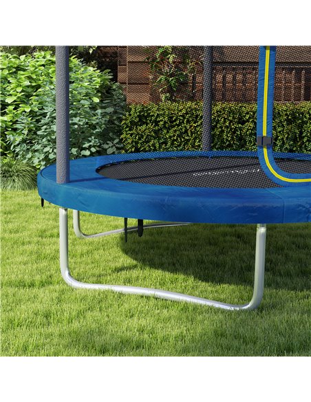 SPORTNOW 6ft Trampoline with Safety Enclosure Net, Steel Frame Outdoor Trampoline, Jumping Mat with Edge Safety Cover for Fitnes - pic 102401 | FastDaddyshop