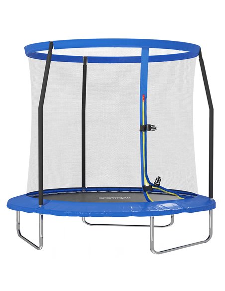 SPORTNOW 8ft Trampoline with Safety Enclosure Net, Steel Frame Outdoor Trampoline, Jumping Mat with Edge Safety Cover for Fitnes - pic 102403 | FastDaddyshop