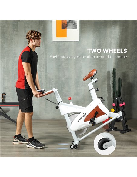 SPORTNOW Indoor Exercise Bike, Quiet Stationary Bike, Stylish Cycling Machine with Adjustable Seat and Resistance, LCD Monitor,  - pic 102417 | FastDaddyshop