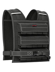 SPORTNOW 30KG Adjustable Weighted Vest, Weight Vest with 30 Metal Weights, Adjustable Straps and Reflective Strips, for Men and 