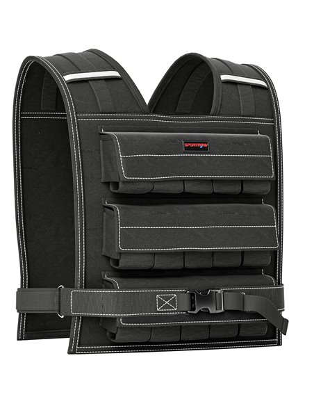 SPORTNOW 30KG Adjustable Weighted Vest, Weight Vest with 30 Metal Weights, Adjustable Straps and Reflective Strips, for Men and  - pic 102430 | FastDaddyshop