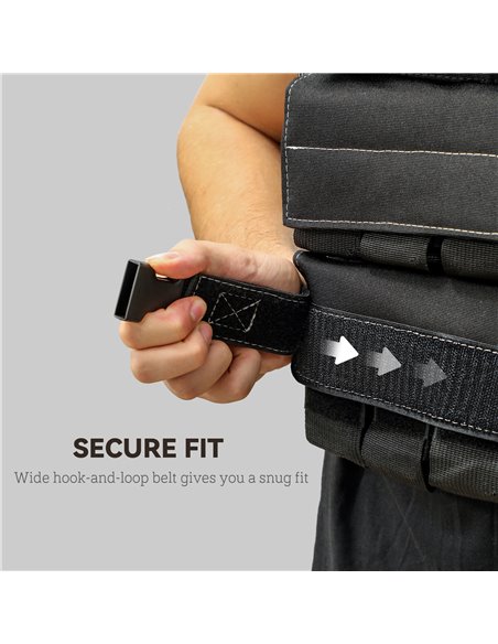 SPORTNOW 30KG Adjustable Weighted Vest, Weight Vest with 30 Metal Weights, Adjustable Straps and Reflective Strips, for Men and  - pic 102434 | FastDaddyshop