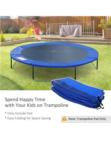 HOMCOM Φ244cm Trampoline Pad Pads Replacement Trampoline Accessories Safety Surround Pads Padding - 8ft Blue 120307-002