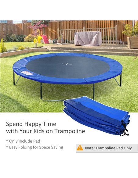 HOMCOM Φ244cm Trampoline Pad Pads Replacement Trampoline Accessories Safety Surround Pads Padding - 8ft Blue 120307-002 - pic 102560 | FastDaddyshop