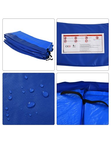 HOMCOM Φ244cm Trampoline Pad Pads Replacement Trampoline Accessories Safety Surround Pads Padding - 8ft Blue 120307-002