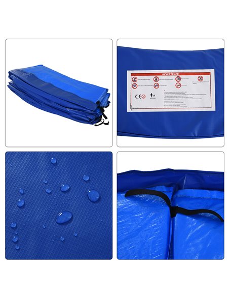 HOMCOM Φ244cm Trampoline Pad Pads Replacement Trampoline Accessories Safety Surround Pads Padding - 8ft Blue 120307-002 - pic 102562 | FastDaddyshop