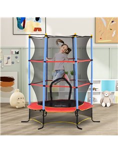 HOMCOM Kids Trampoline, with Safety Net, for Ages 3-10 Years 342-039V01BU 2