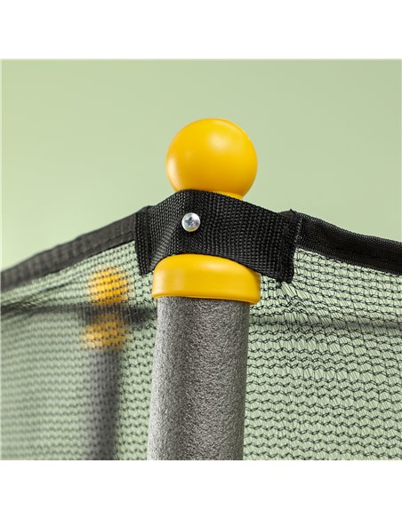 HOMCOM 4.6FT/55" Kids Trampoline with Safety Enclosure, Outdoor Indoor Use, for Ages 3-10 Years, Black 342-008V02BK - pic 102671 | FastDaddyshop