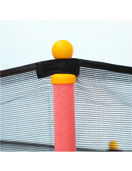 HOMCOM Kids Trampoline Mini Bouncer with Enclosure Safety Net For Ages 3-10 Years - Red 342-007V02RD - pic 102690 | FastDaddyshop