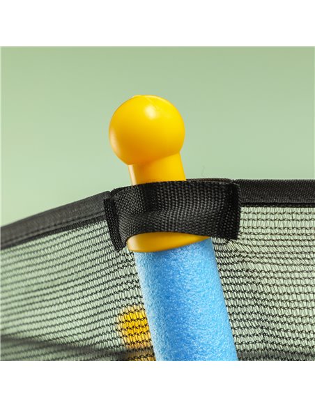 HOMCOM Kids Trampoline Mini Bouncer with Enclosure Safety Net For Ages 3-10 Years - Blue 342-007V02BU - pic 102707 | FastDaddyshop
