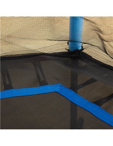 HOMCOM Kids Trampoline Mini Bouncer with Enclosure Safety Net For Ages 3-10 Years - Blue 342-007V02BU