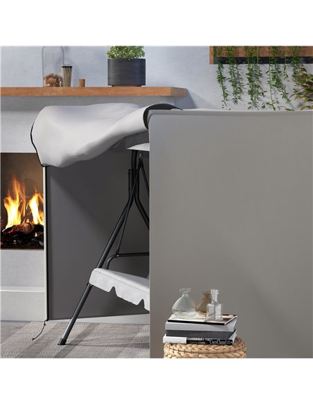 Outsunny 205 x 124cm Three-Seater Swing Chair Protective Cover Grey 84B-446V00GY - pic 102976 | FastDaddyshop