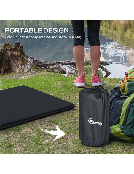 Outsunny Camping Tent with Self Inflatable Mattress, 1 Person Dome Tent with Removable Rainfly and Aluminium Frame, 2000mm Water - pic 103041 | FastDaddyshop