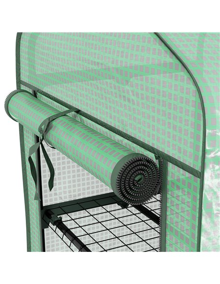 Outsunny Three-Tier Mini Greenhouse - Green 84H-068V00GN - pic 103454 | FastDaddyshop