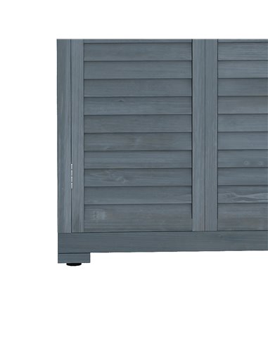 Outsunny 39.5 x 79cm Fir Wood Garden Shed - Grey 845-247GY