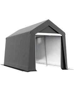 Outsunny 3.6 x 2.1m Portable Outdoor Shed, with Window - Dark Grey 845-948V00CG