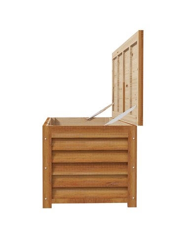 Outsunny 292L Outdoor Storage Box, Wooden Deck Box Garden Storage Container for Balcony, Porch, Poolside, Light Brown 84G-186V00