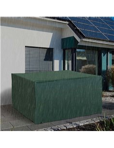 Outsunny 600D Oxford Patio Set Cover Outdoor Garden Rattan Furniture Protection Cover Protector Waterproof Anti-UV, Green, 135 x 2