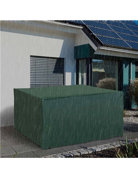 Outsunny 600D Oxford Patio Set Cover Outdoor Garden Rattan Furniture Protection Cover Protector Waterproof Anti-UV, Green, 135 x - pic 105030 | FastDaddyshop