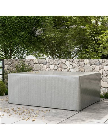 Outsunny 235 x 190 x 90 cm Large Patio Set Covers, Outdoor Garden Furniture Protection Cover Protector Waterproof Anti-UV Grey 8