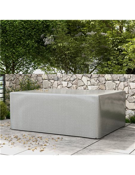 Outsunny 235 x 190 x 90 cm Large Patio Set Covers, Outdoor Garden Furniture Protection Cover Protector Waterproof Anti-UV Grey 8 - pic 105116 | FastDaddyshop