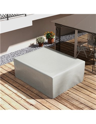 Outsunny 235 x 190 x 90 cm Large Patio Set Covers, Outdoor Garden Furniture Protection Cover Protector Waterproof Anti-UV Grey 8