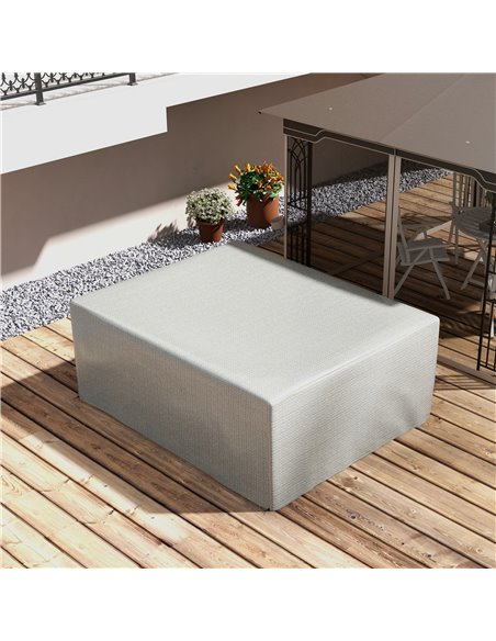 Outsunny 235 x 190 x 90 cm Large Patio Set Covers, Outdoor Garden Furniture Protection Cover Protector Waterproof Anti-UV Grey 8 - pic 105117 | FastDaddyshop
