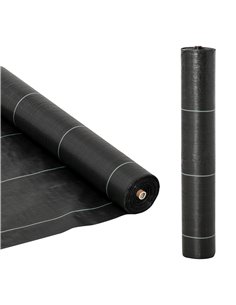Outsunny 2x50m Gardener Premium Weed Barrier Landscape Fabric Durable & Heavy-Duty Weed Block Gardening Mat, Easy Setup & Superi