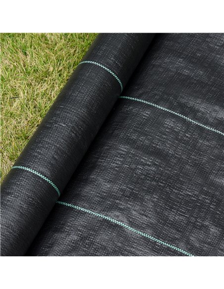 Outsunny 1x50m Gardener Premium Weed Barrier Landscape Fabric Durable & Heavy-Duty Weed Block Gardening Mat, Easy Setup & Superi - pic 105172 | FastDaddyshop