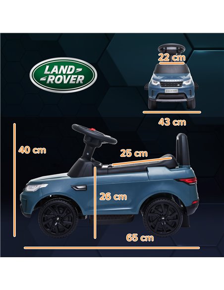 AIYAPLAY 2 in 1 Land Rover Licensed 6V Kids Electric Ride On Car Sliding Car w/ Headlights Music, for 18-60 Months Light Blue 37 - pic 105463 | FastDaddyshop