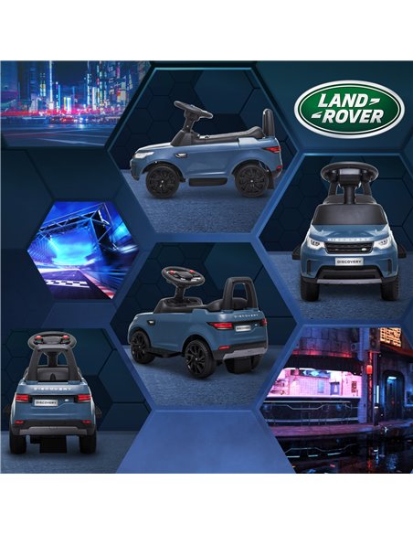 AIYAPLAY 2 in 1 Land Rover Licensed 6V Kids Electric Ride On Car Sliding Car w/ Headlights Music, for 18-60 Months Light Blue 37 - pic 105468 | FastDaddyshop
