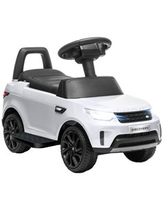 AIYAPLAY 2 in 1 Land Rover Licensed 6V Kids Electric Ride On Car Sliding Car w/ Headlights Music, for 18-60 Months White 370-341