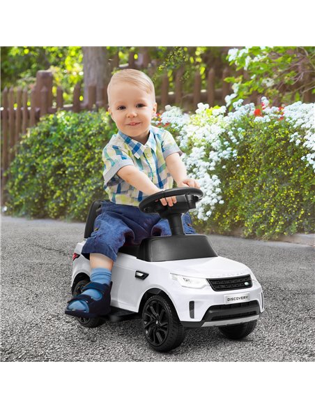 AIYAPLAY 2 in 1 Land Rover Licensed 6V Kids Electric Ride On Car Sliding Car w/ Headlights Music, for 18-60 Months White 370-341 - pic 105471 | FastDaddyshop