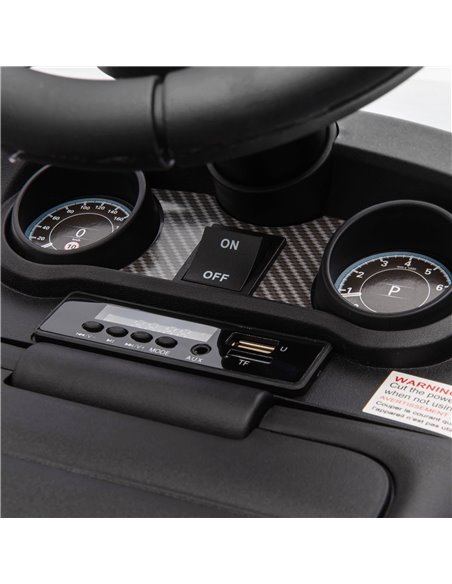 AIYAPLAY 2 in 1 Land Rover Licensed 6V Kids Electric Ride On Car Sliding Car w/ Headlights Music, for 18-60 Months White 370-341 - pic 105478 | FastDaddyshop