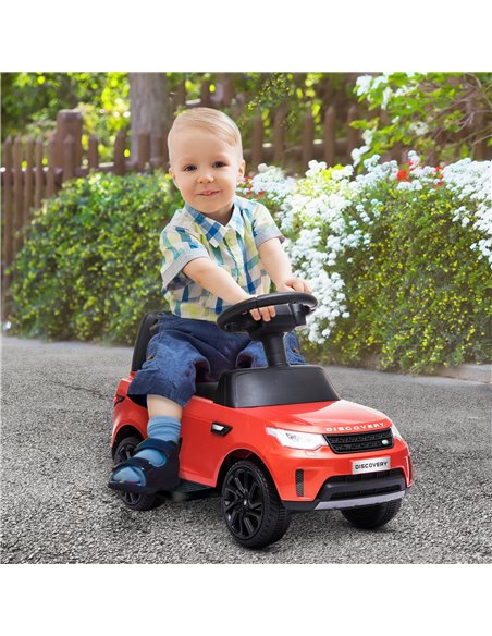 AIYAPLAY 2 in 1 Land Rover Licensed 6V Kids Electric Ride On Car Sliding Car w/ Headlights Music, for 18-60 Months Red 370-341V7 - pic 105480 | FastDaddyshop