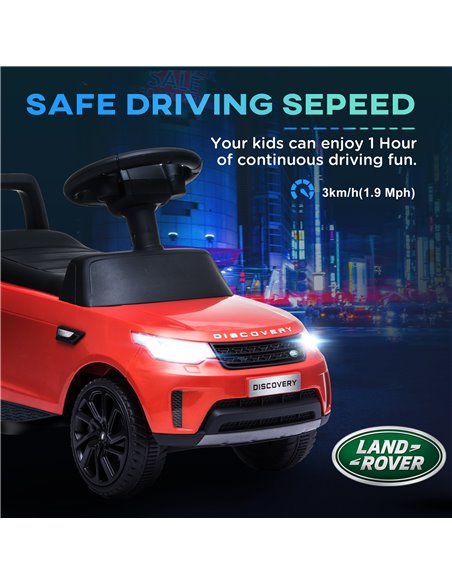 AIYAPLAY 2 in 1 Land Rover Licensed 6V Kids Electric Ride On Car Sliding Car w/ Headlights Music, for 18-60 Months Red 370-341V7 - pic 105485 | FastDaddyshop