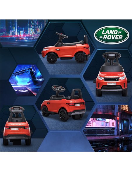 AIYAPLAY 2 in 1 Land Rover Licensed 6V Kids Electric Ride On Car Sliding Car w/ Headlights Music, for 18-60 Months Red 370-341V7 - pic 105486 | FastDaddyshop
