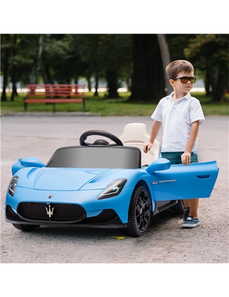 AIYAPLAY Maserati MC20 Licensed 12V Kids Electric Ride on Car with Remote Control, Spring Suspension, Blue 370-336V70BU - pic 105516 | FastDaddyshop