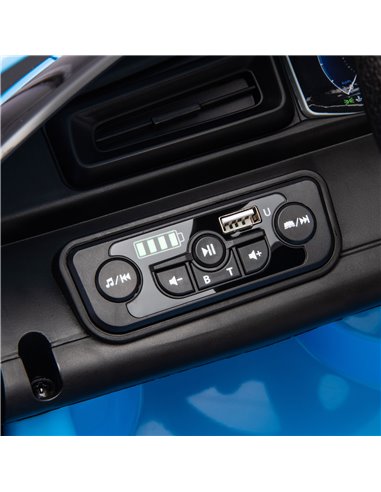 AIYAPLAY Maserati MC20 Licensed 12V Kids Electric Ride on Car with Remote Control, Spring Suspension, Blue 370-336V70BU