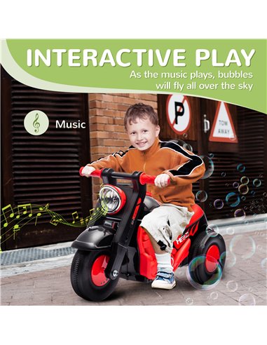 AIYAPLAY Foot To Floor Sliding Kids Ride On Car with Music, Bubble, for Toddler from 2 to 5 Years Old - Black 370-338V00BK