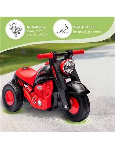 AIYAPLAY Foot To Floor Sliding Kids Ride On Car with Music, Bubble, for Toddler from 2 to 5 Years Old - Black 370-338V00BK