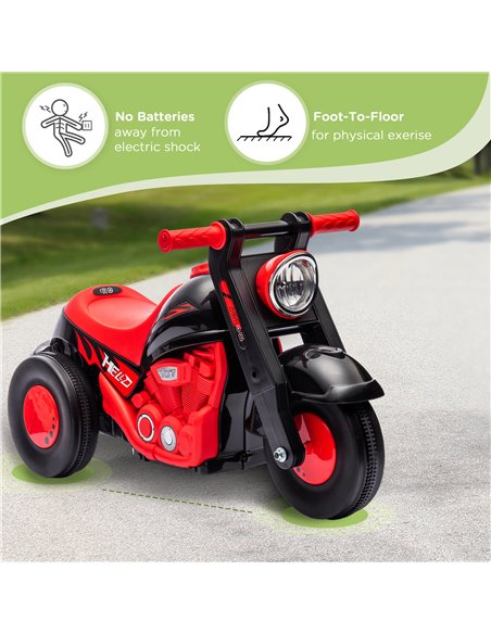 AIYAPLAY Foot To Floor Sliding Kids Ride On Car with Music, Bubble, for Toddler from 2 to 5 Years Old - Black 370-338V00BK - pic 105951 | FastDaddyshop