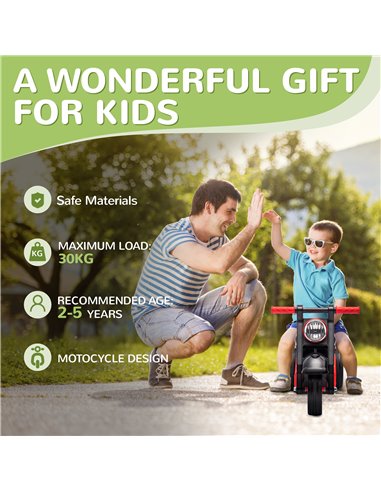 AIYAPLAY Foot To Floor Sliding Kids Ride On Car with Music, Bubble, for Toddler from 2 to 5 Years Old - Black 370-338V00BK