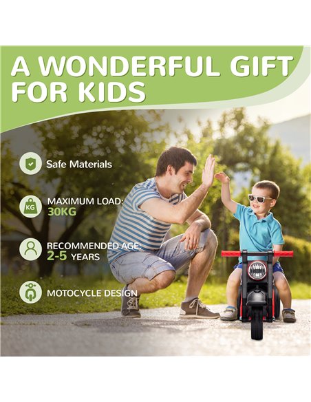 AIYAPLAY Foot To Floor Sliding Kids Ride On Car with Music, Bubble, for Toddler from 2 to 5 Years Old - Black 370-338V00BK - pic 105952 | FastDaddyshop