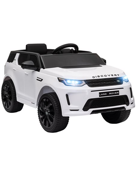 AIYAPLAY Land Rover Discovery Sport Licensed 12V Kids Ride on Car w/ Remote Control, Lights Music Horn, for 3-6 Years White 370- - pic 105983 | FastDaddyshop