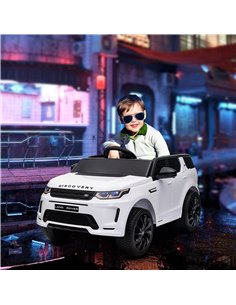 AIYAPLAY Land Rover Discovery Sport Licensed 12V Kids Ride on Car w/ Remote Control, Lights Music Horn, for 3-6 Years White 370- 2