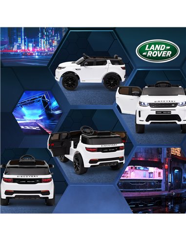 AIYAPLAY Land Rover Discovery Sport Licensed 12V Kids Ride on Car w/ Remote Control, Lights Music Horn, for 3-6 Years White 370-