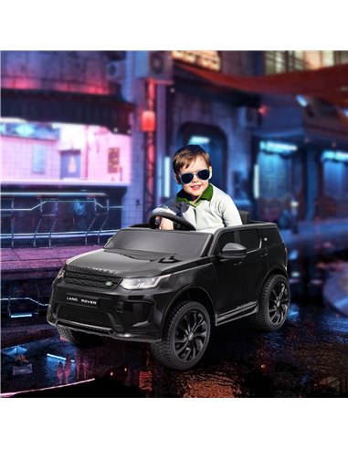 AIYAPLAY Land Rover Discovery Sport Licensed 12V Kids Ride on Car w/ Remote Control, Lights Music Horn, for 3-6 Years Black 370-